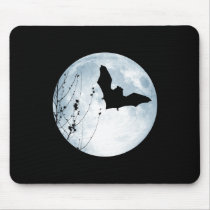 Vampire Bat Full Moon Mousepad