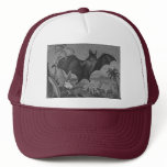 Vampire Bat Lithograph Faded Hats