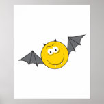 Vampire Bat  Smiley Face posters