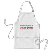Vampire Boyfriend or Werewolf Boyfriend Apron