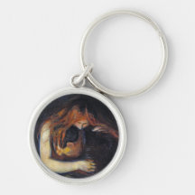 Vampire by Edvard Munch Keychain