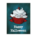 Vampire Count Cup Cake -custom text- postcards