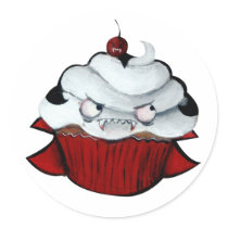Vampire Count Cup Cake stickers by colonelle Vampire Count Cup Cake stickers