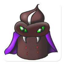 Vampire Cupcake Sticker
