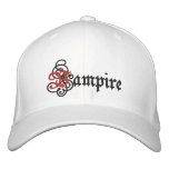 Vampire embroidered hats