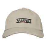 vampire embroidered hats