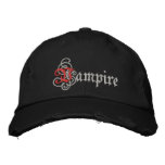 Vampire embroidered hats