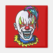 Vampire Evil Clown Fridge Magnets
