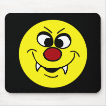 Vampire Face: We love to serve customers here Mouse Pads