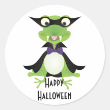 Vampire Frog Round Stickers