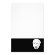 Vampire Ghoul Sketch Stationery Paper
