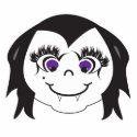 Vampire Girl Face photo sculptures