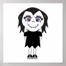 Vampire Girl Full Body Poster