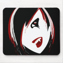 Vampire Girl Mouse Mat