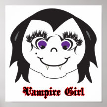 Vampire Girl Print