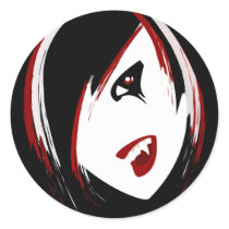 Vampire Girl Stickers