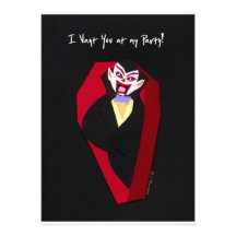 Vampire Halloween Invitation