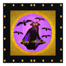 Vampire Halloween Invitations template