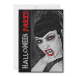 Vampire Halloween sexy comic template invitations