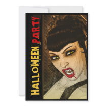 Vampire Halloween sexy comic template