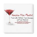 Vampire Kiss Martini Drink Recipe magnets