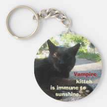 Vampire kitteh keychains