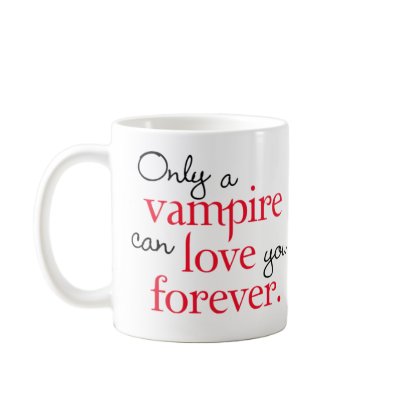 Vampire Love Forever mug by novelconcept