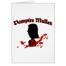 Vampire Mullet Greeting Cards