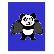 Vampire Panda Post Card