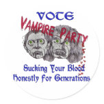 Vampire Party Sticker