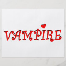 vampire personalized flyer