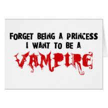 Vampire Romance Addict Card