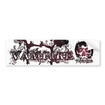 VAMPIRE SKULL II BUMPER STICKER