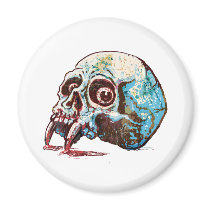 Vampire Skull Refrigerator Magnet