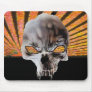 Vampire Skull Orange Rising Sun Mousepad