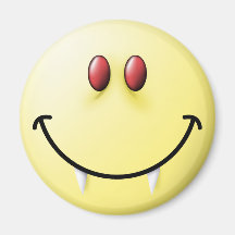 Vampire Smiley Face Magnets