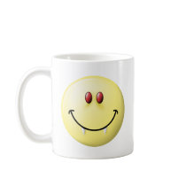 Vampire Smiley Face Coffee Mug