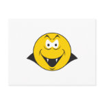 Vampire Smiley Face postcards
