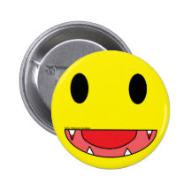 Vampire Smiley Pin