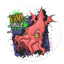 Vampire squid stickies stickers