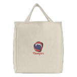 Vampire teeth embroidered bags