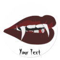 Vampire teeth stickers