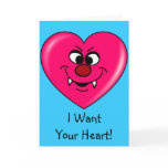 Vampire Valentine: Give your heart to me cards