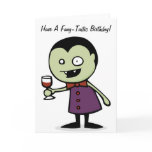 Vampire Vino Greeting Card