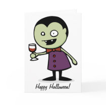 Vampire Vino Greeting Card