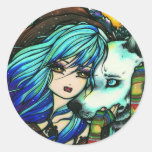 Vampire White Wolf Fantasy Fairy Comic Art Sticker