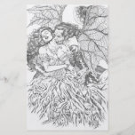 Vampire's Kiss by Al Rio - Vampire and Woman Art Flyer