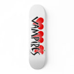 Vampires Skateboard - 2 Hearts & Bitten Apple