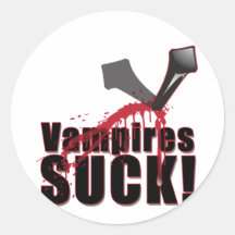 Vampires SUCK 4 Sticker