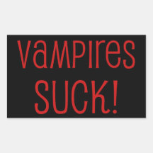 Vampires Suck! Rectangle Sticker